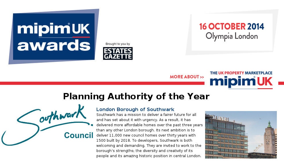 Southwark gets its reward