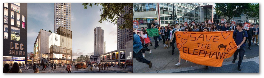 Elephant Shopping Centre - traders and campaigners step-up the fight